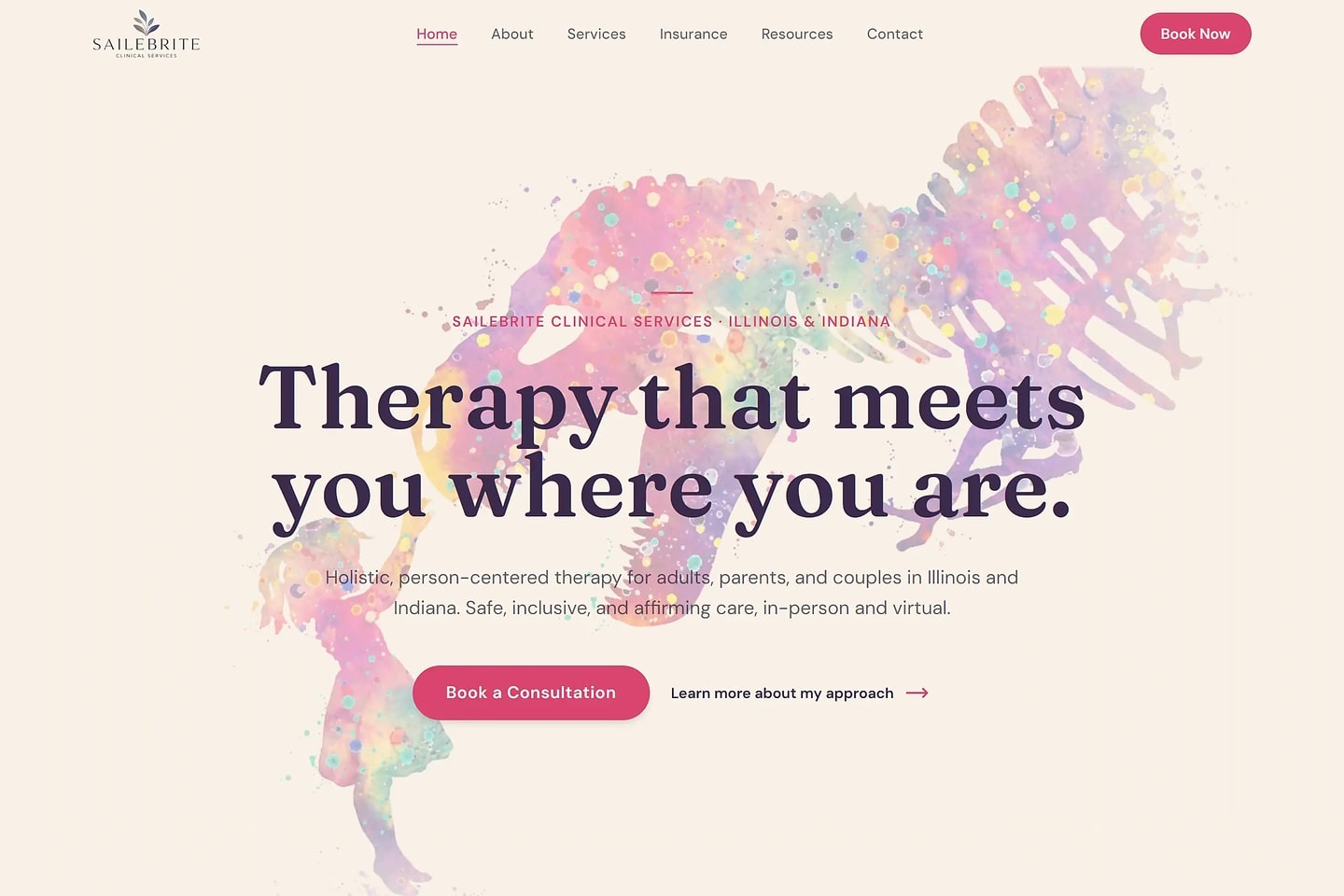 Home page of Sailebrite Clinical Services